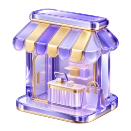 Glass storefront representing marketplaces