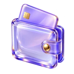 Glass wallet representing wallets and fintechs